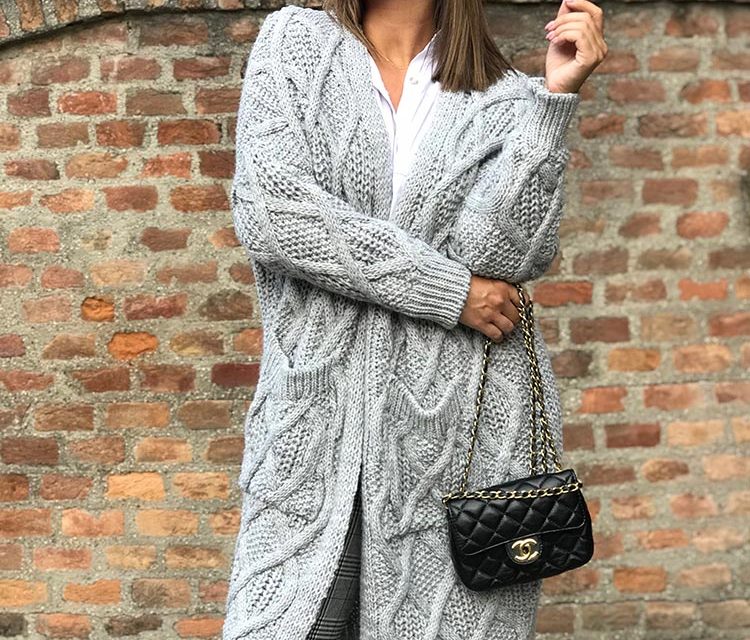 Grey kardigán