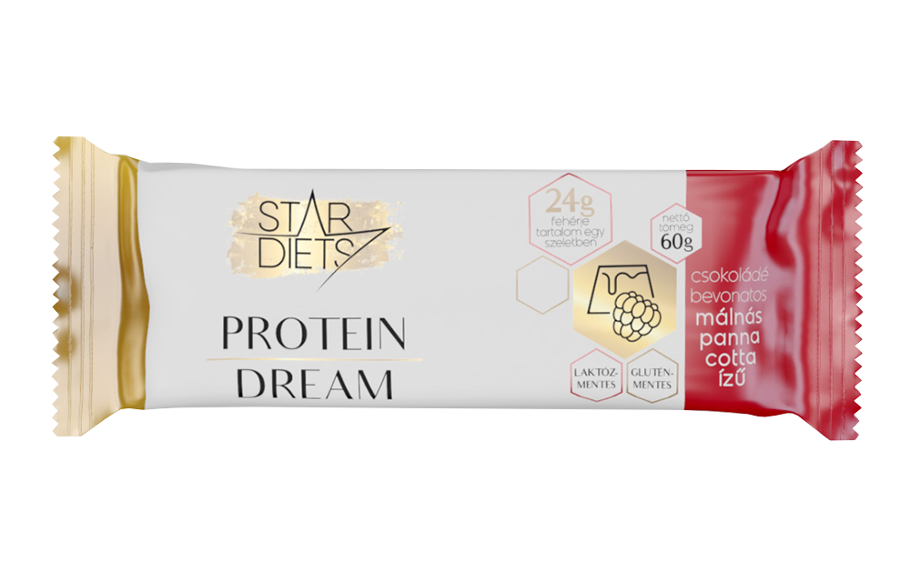 StarDiets Protein Bar - Málnás Panna Cotta ízű
