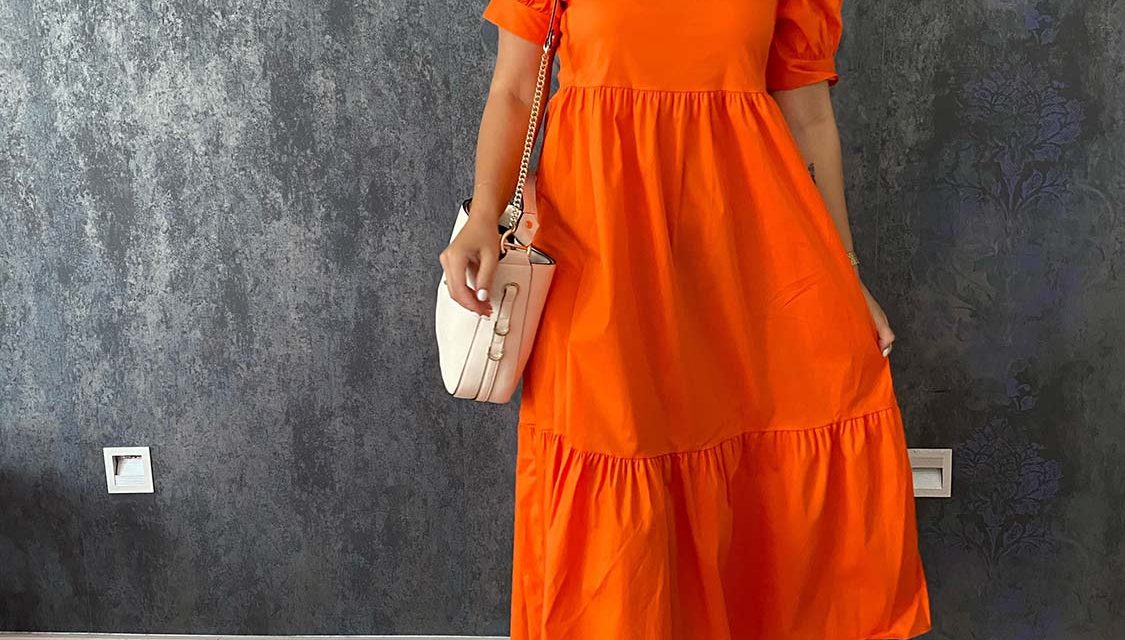 Orange dress