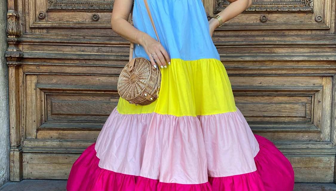 Ice-cream maxi dress