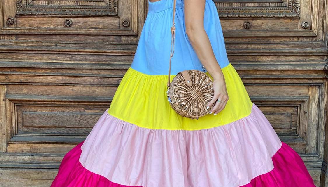 Ice-cream maxi dress