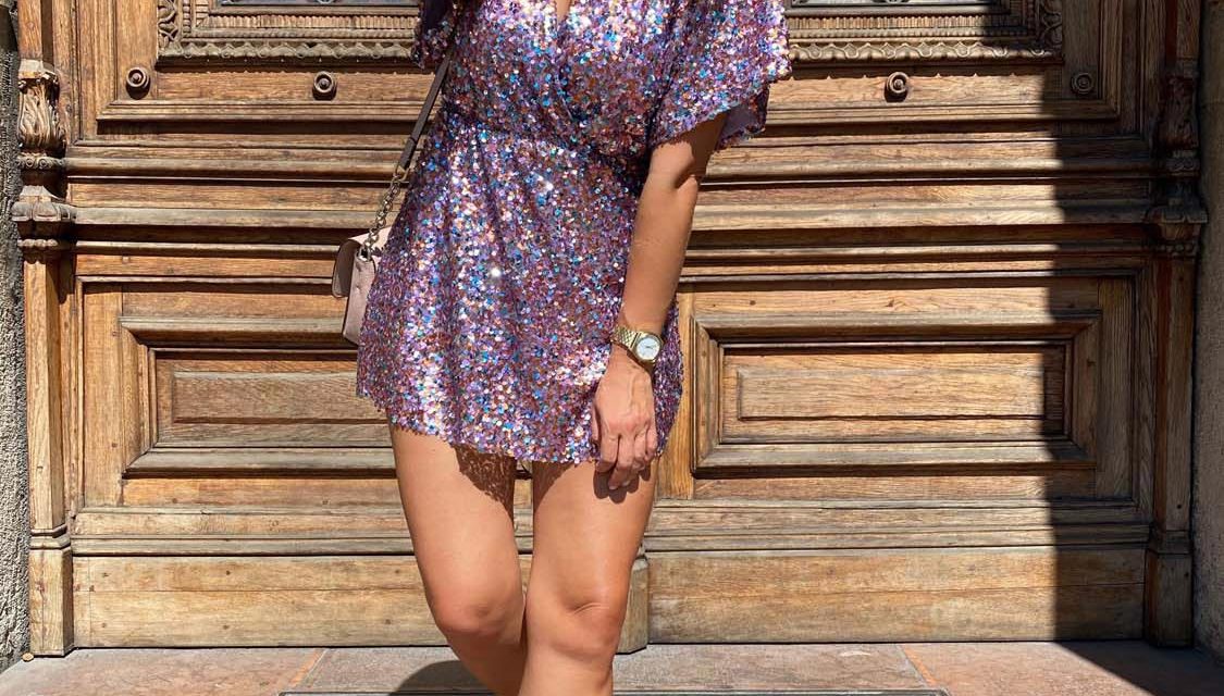 Purple Shine dress
