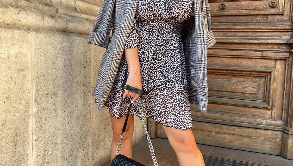 Black Leopard Dress